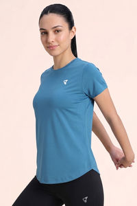 Zelocity Quick Dry Relaxed Top - Saxony Blue — thumbnail 4